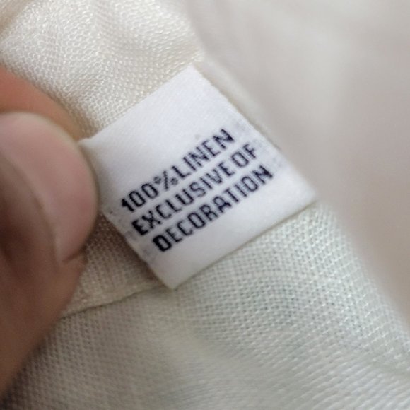 Robert Graham Womens Medium White Green Embroidered Tunic Shirt Long Sleeve - Picture 4 of 9